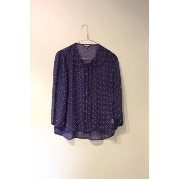 Sheer Polka Dot Shirt