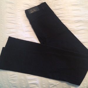 High waisted black skinny jeans