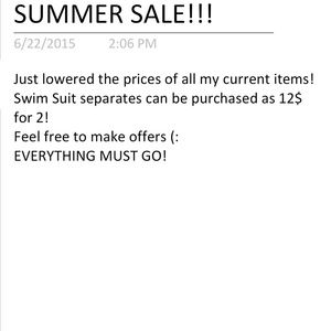 SUMMER SALE!!!