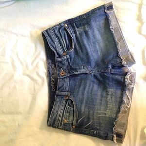 Refuge Distressed Denim Shorts