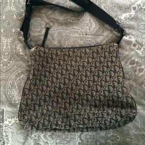 Authentic Christian Dior Navy Messenger Bag