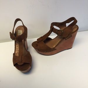 Brown Wedge Heels