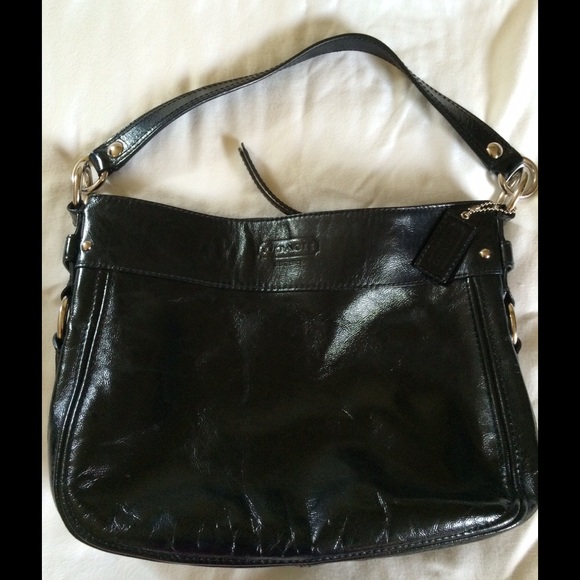 Coach Zoe Black Patent Leather