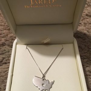 Sterling silver USA necklace