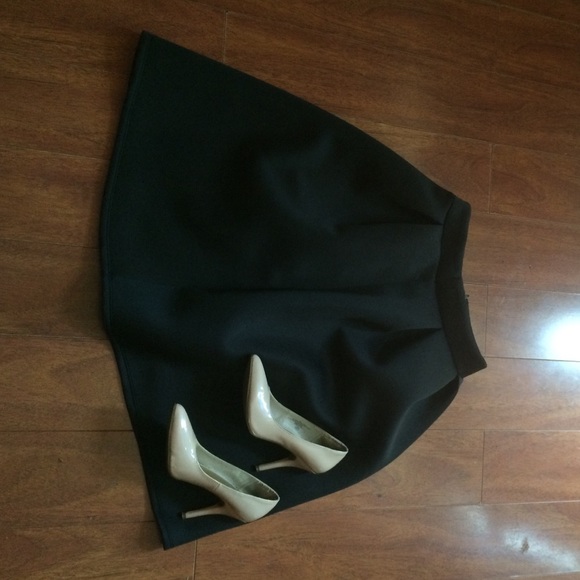 Long Black Scuba Skirt - Picture 4 of 4