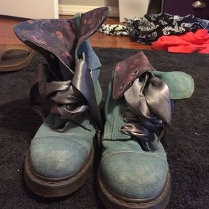 blue doc Martin boots