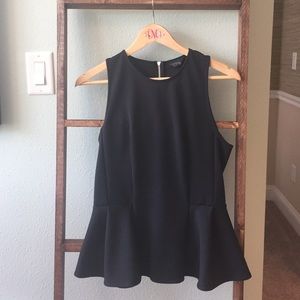 Top shop Black Peplum Top