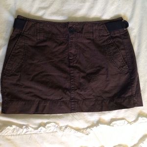 Brown Striped Aeropostale Skirt