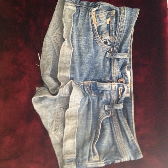 Denim light-wash shorts