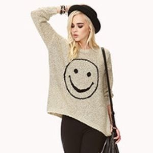 Forever 21 Smiley Face Sweater
