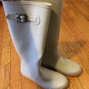 Grey Aldo rain boots