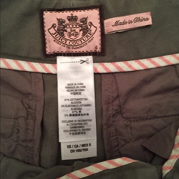 Juicy Couture shorts size 6 worn once💕