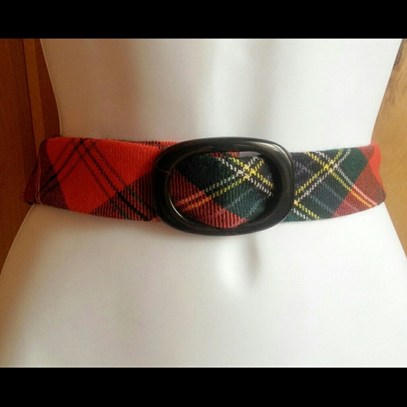 J. Crew Tartan Belt