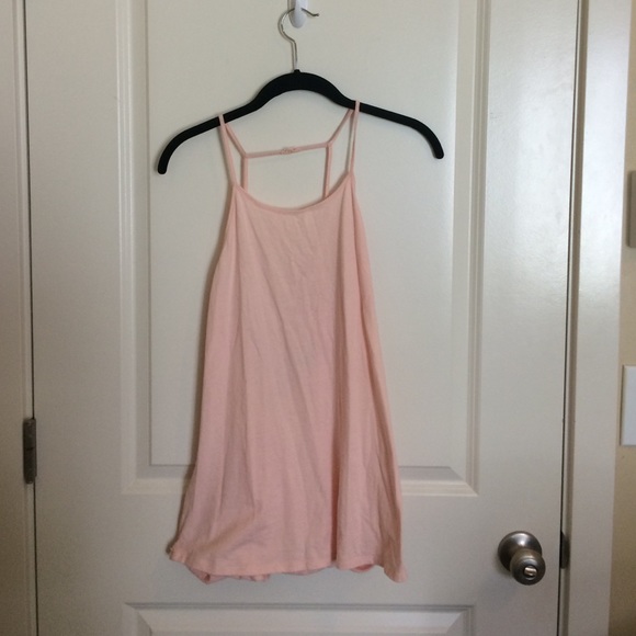 Light pink backless tank