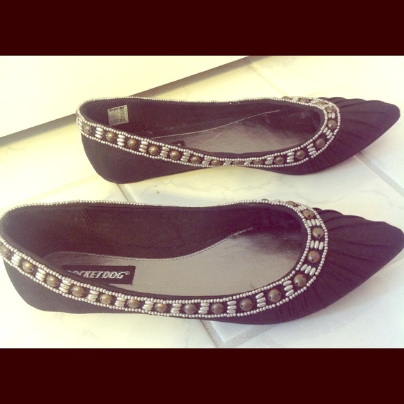 Hand Beaded Flats
