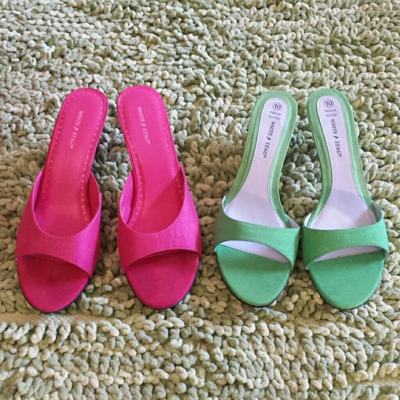 Fushia & Lime Heels
