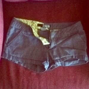 Volcom dark grey pinstripe shorts