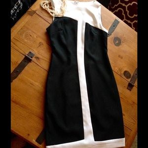 Asymmetrical Color Block Dress