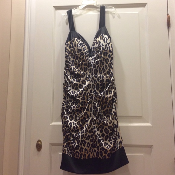 Cheetah Print Cocktail Dress