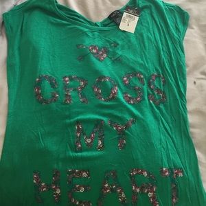 "Cross my heart" shirt