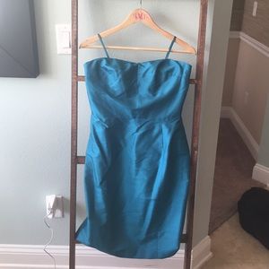 Turquoise strapless Ralph Lauren dress