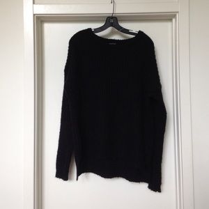 Brave Soul black chunky knit sweater