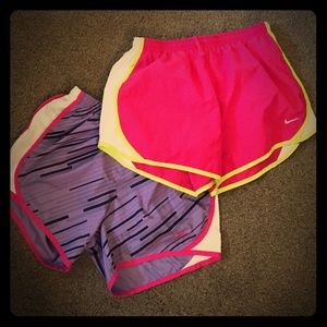 2 pair of YOUTH Nike dri-fit shorts