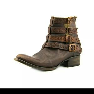 Free people *Freebird Roper,bed stu  Distressed leather