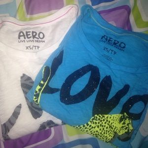 2 Aeropostale loose t-shirts