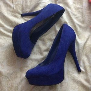 Royal blue heels
