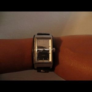 Authentic genuine leather diesel men's watch