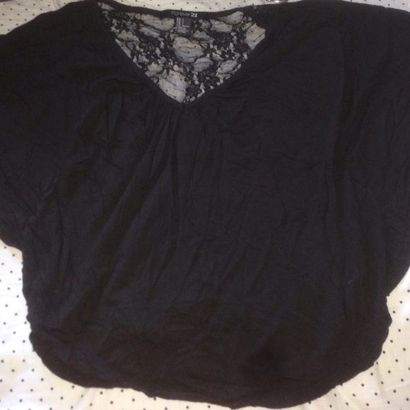 Black forever 21 blouse .