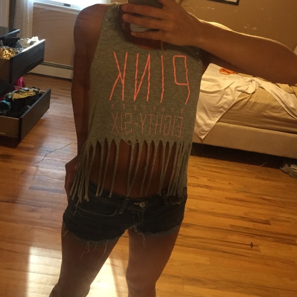 PINK Victoria secret tank top - Picture 2 of 2