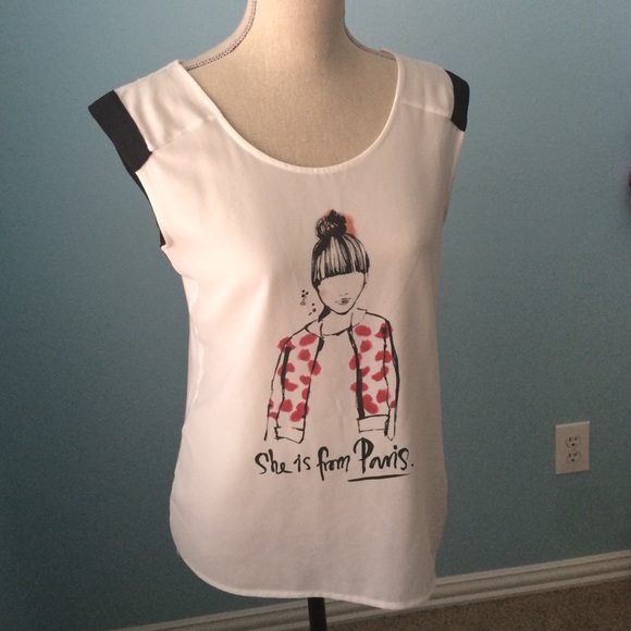 Sheer graphic tee