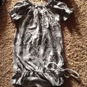 Cover up long top paisley print