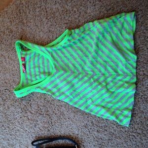 Grey and green top needs bandeau or tank