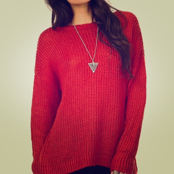 Red Knit Sweater