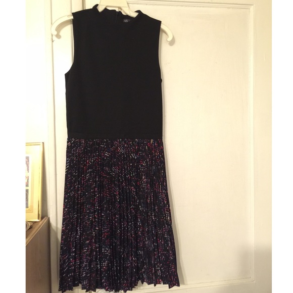 A/X high neck dress with pleated skirt