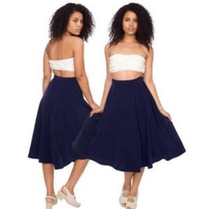 Mid-length circle skirt from American Apparel