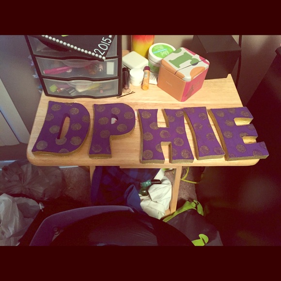 DPHIE wooden letters