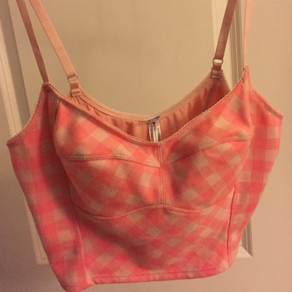 Free People Tops - Free People pink crop Large L