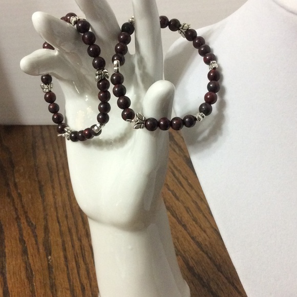 Butterflies and thistles stretch bracelet