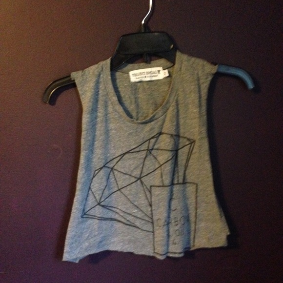 HEADED TO GOODWILL! Grey workout crop top