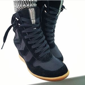 SALE▪️black Edelman sneaker wedges!▪️