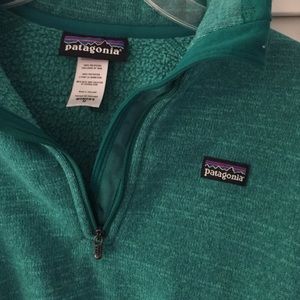 1/4 zip sweater. Teal. Worn twice.