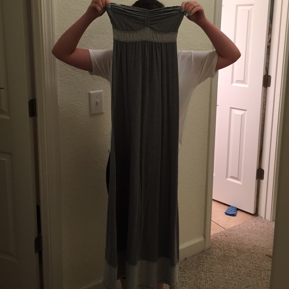 Grey Halter Hollister Maxi Dress