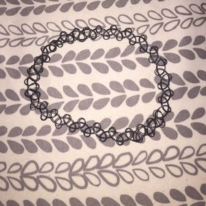 Black tattoo choker