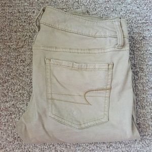 American Eagle Khaki jeggings