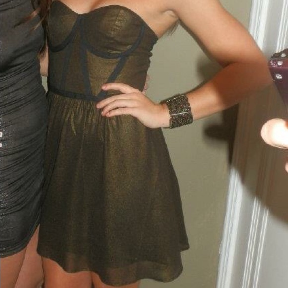 Green skater dress