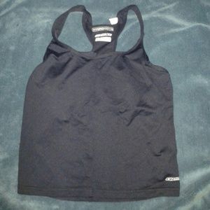 Athletic black tank top